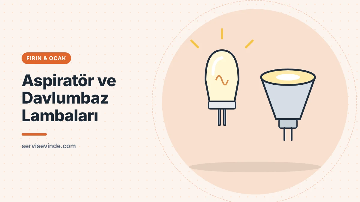 Davlumbaz için halojen ve LED lamba yedek parçaları