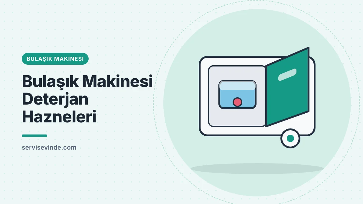 Bulaşık makinesi deterjan ve parlatıcı haznesi yedek parçası