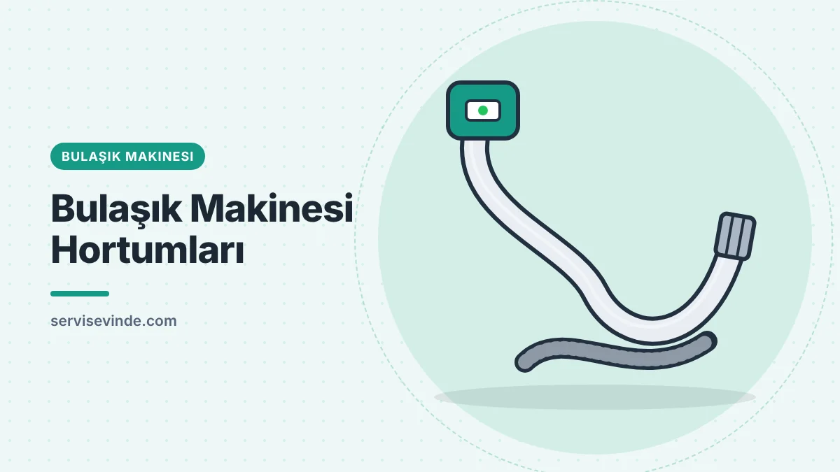 Bulaşık makinesi su giriş ve tahliye hortumu yedek parçası