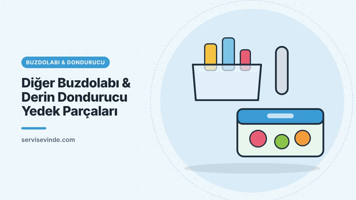 Buzdolabı kapı rafı, sebzelik ve kapı kolu yedek parçaları