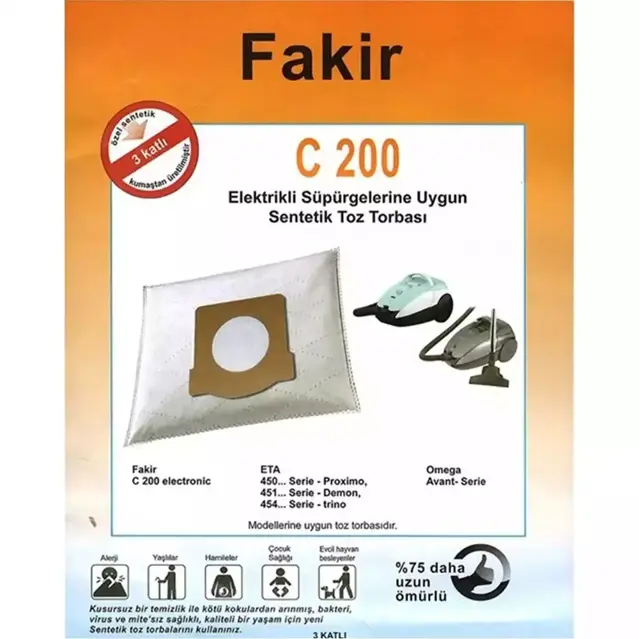 Fakir C 200 Sentetik Toz Torbası