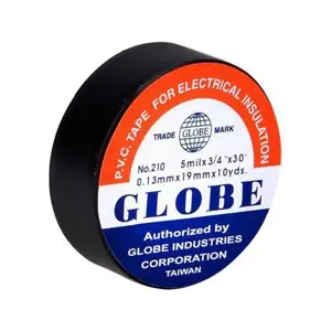 Globe 19MM Pvc Elektrik Izole Bant Siyah Globe