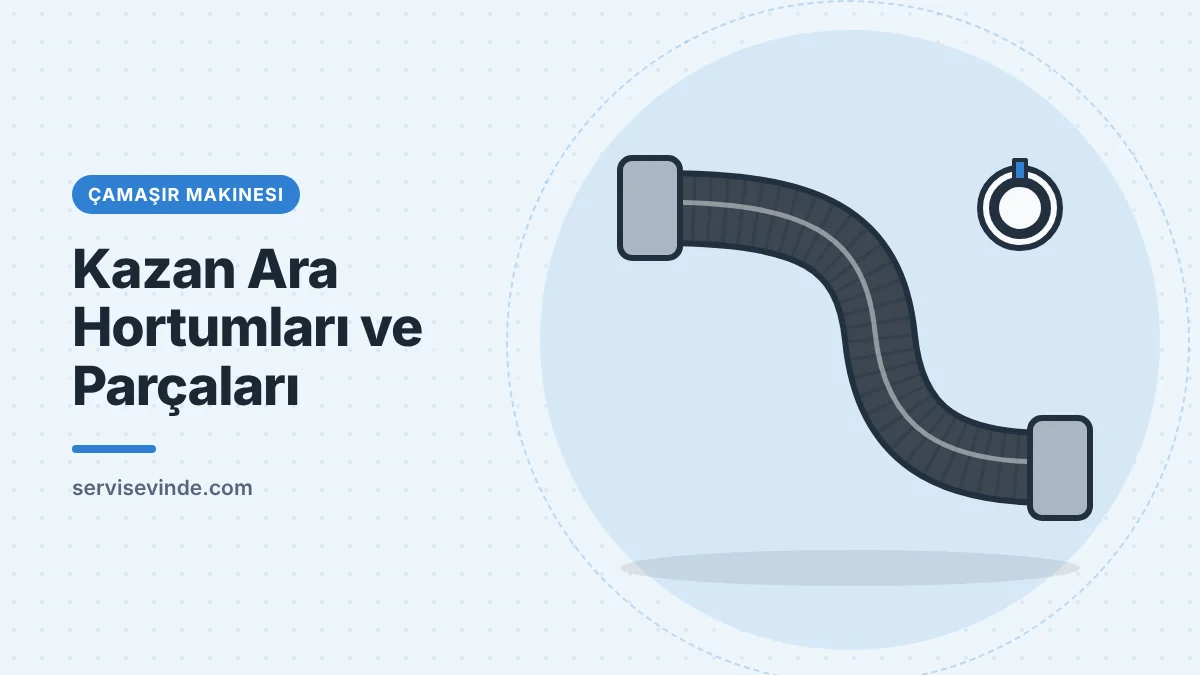 Çamaşır makinesi kazan ile pompa arasındaki ara hortum yedek parçası