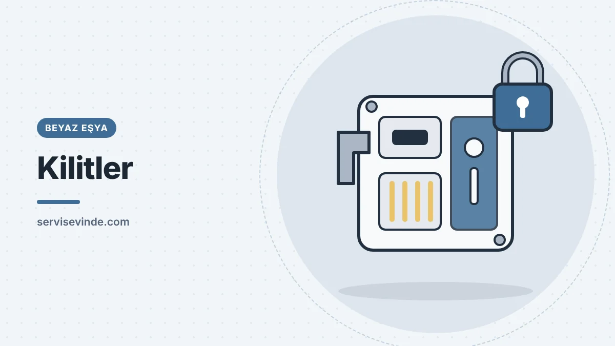 Beyaz eşya elektronik kapı kilidi yedek parçası