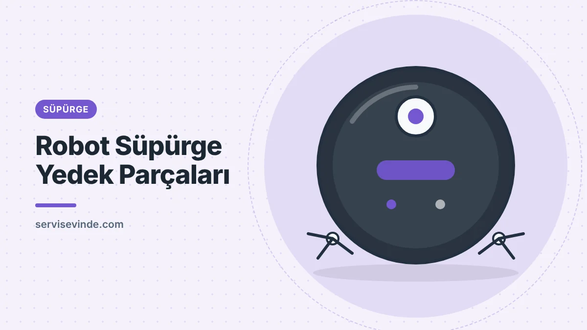 Robot süpürge ana fırçası, yan fırçası, filtresi ve batarya yedek parçaları
