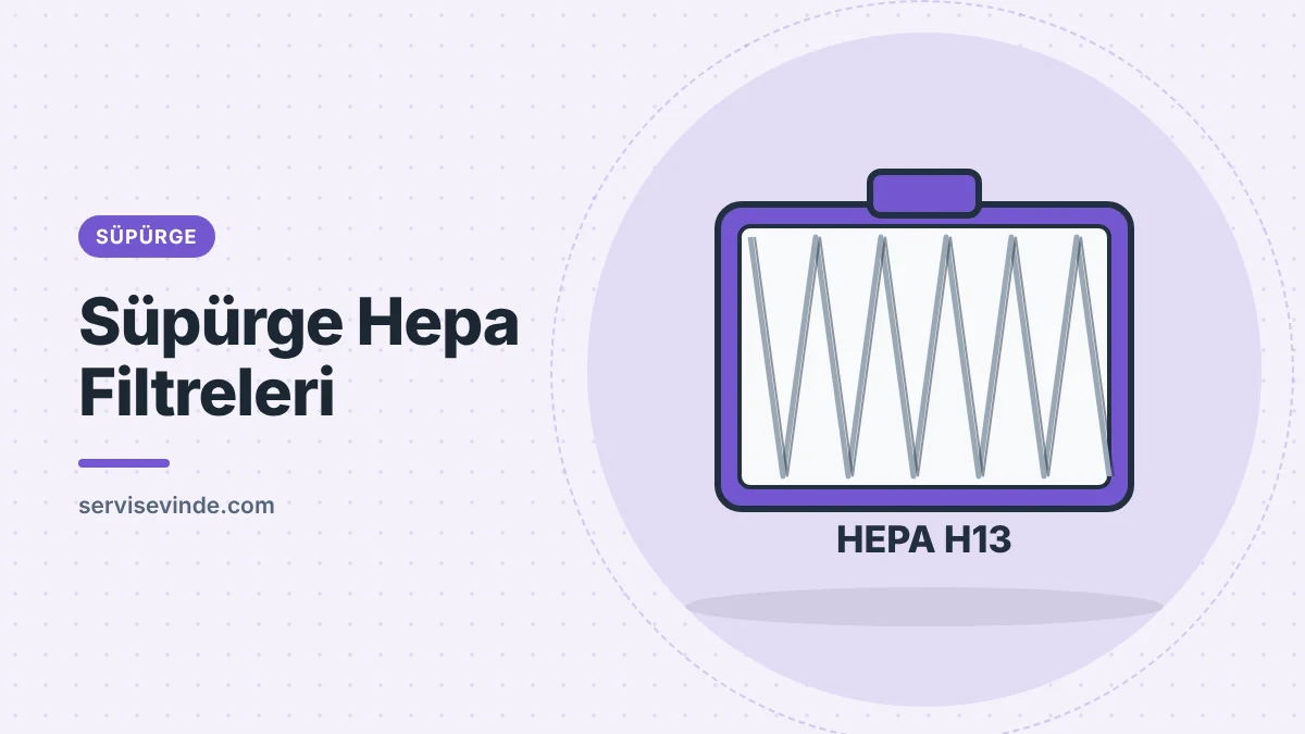 Elektrikli süpürge HEPA filtresi yedek parçası