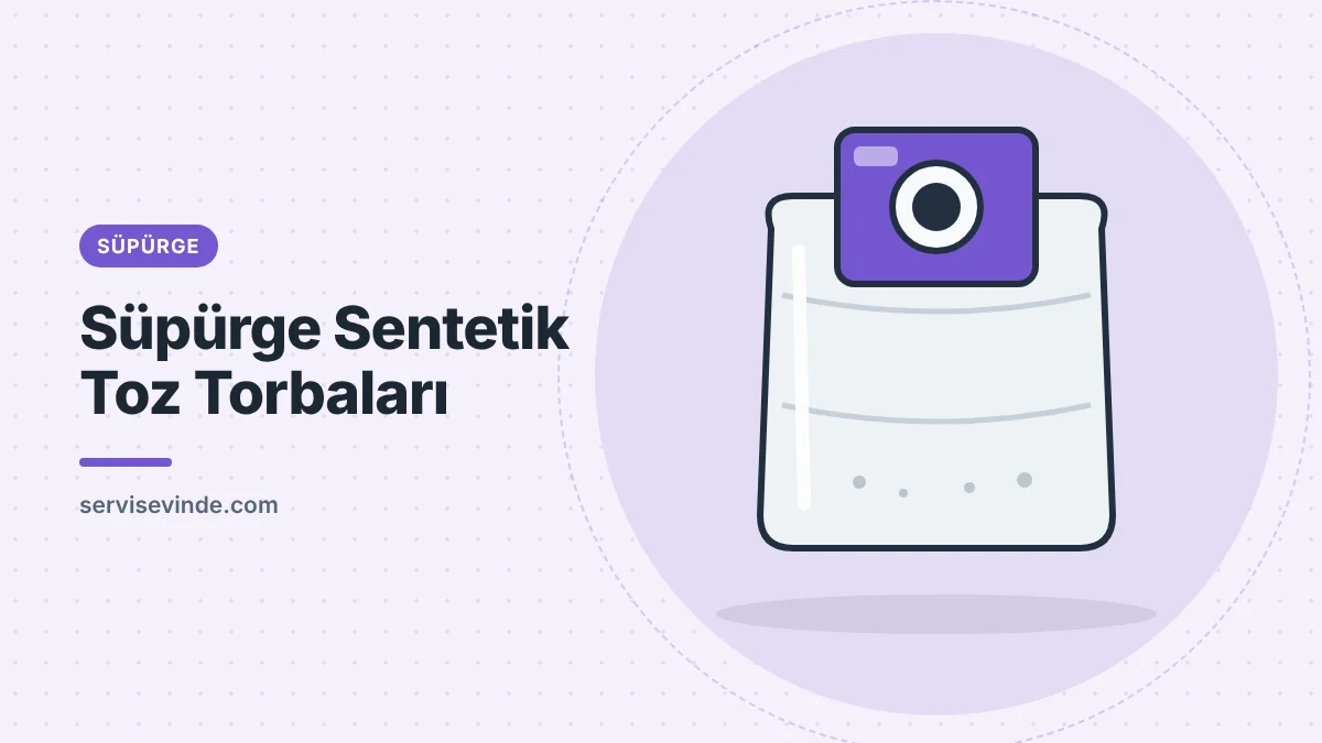 Elektrikli süpürge için çok katmanlı sentetik toz torbası