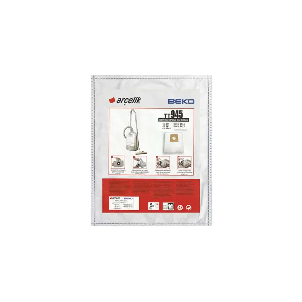 Arçelik 5941 Sentetik Toz Torbası Orjinal Orijinal