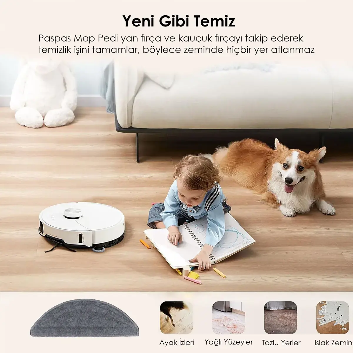 Arçelik Imperium RS 9221 Robot Süpürge Mop Pedi / Bezi