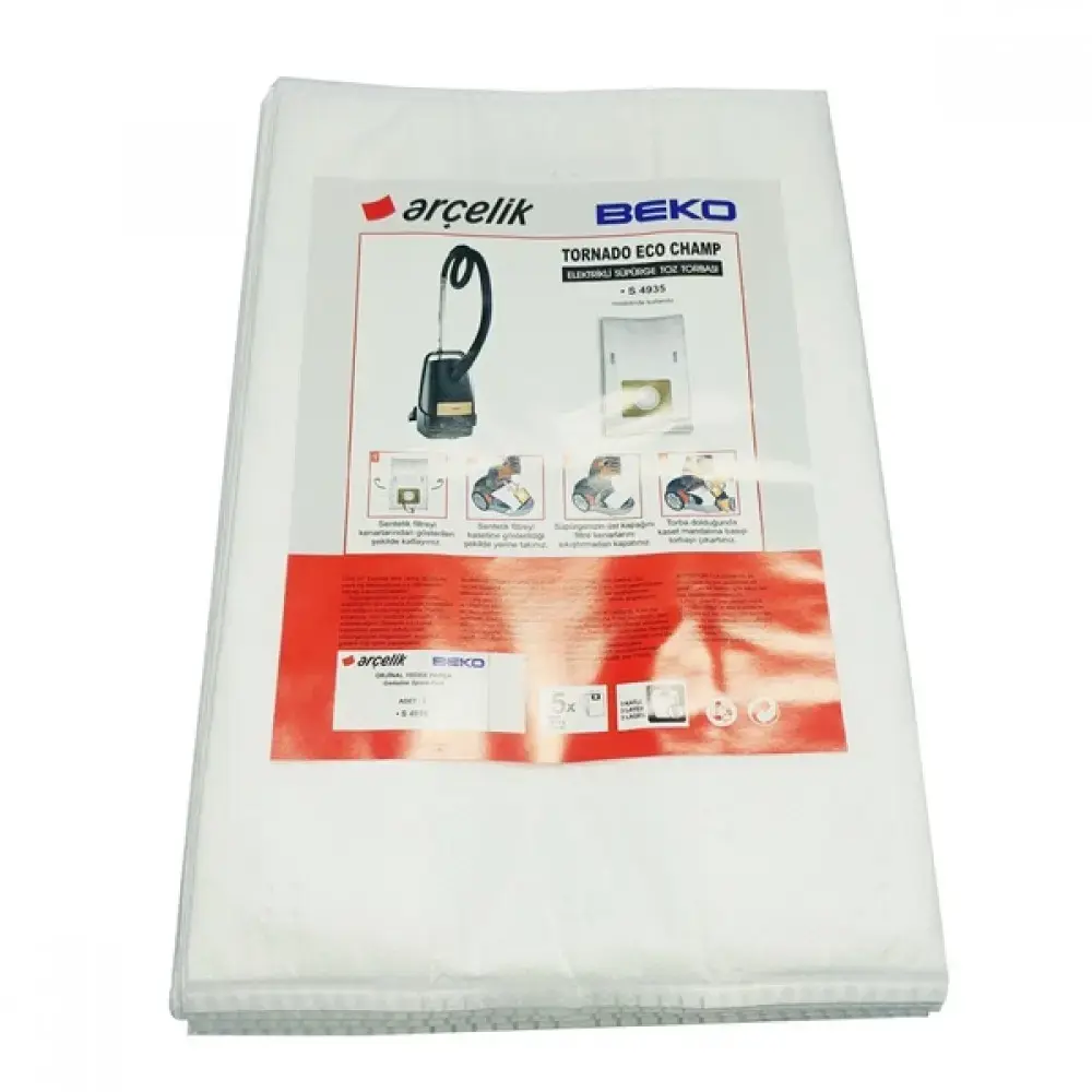 Arçelik S 4540 T Sentetik Toz Torbası Orjinal Orjinal
