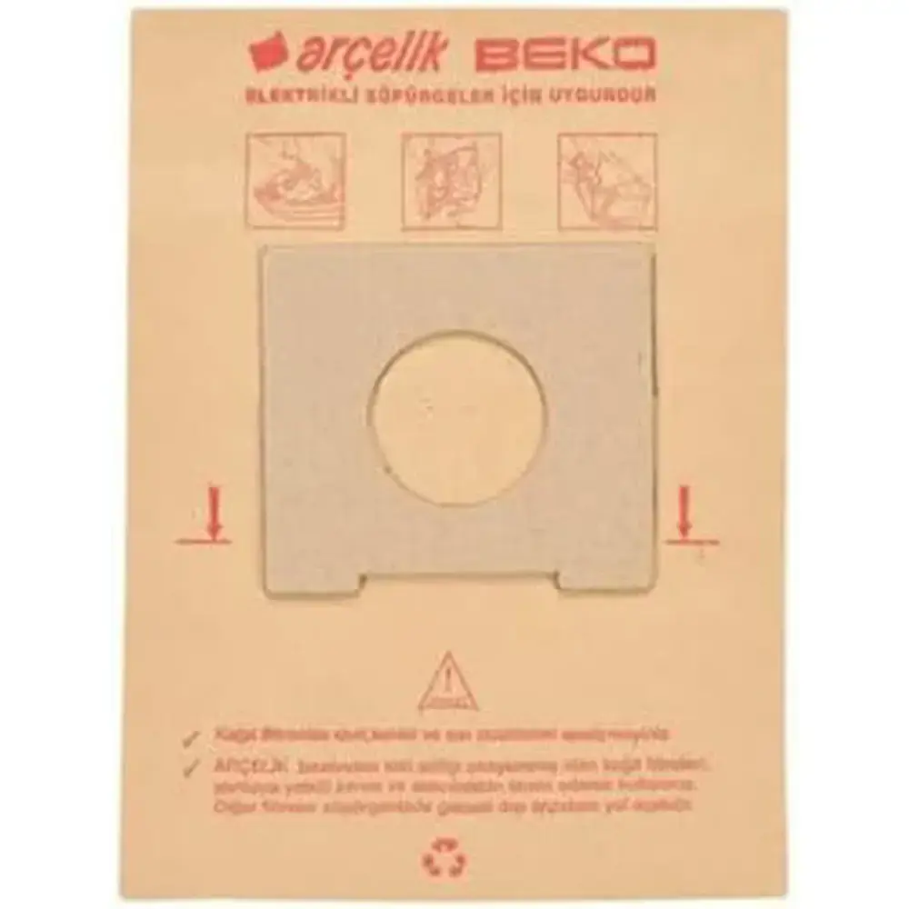 Arçelik S 6975 Kağıt Toz Torbası