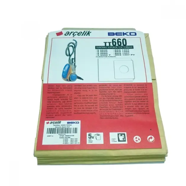 Arçelik Tt660 kağıt Toz Torbası