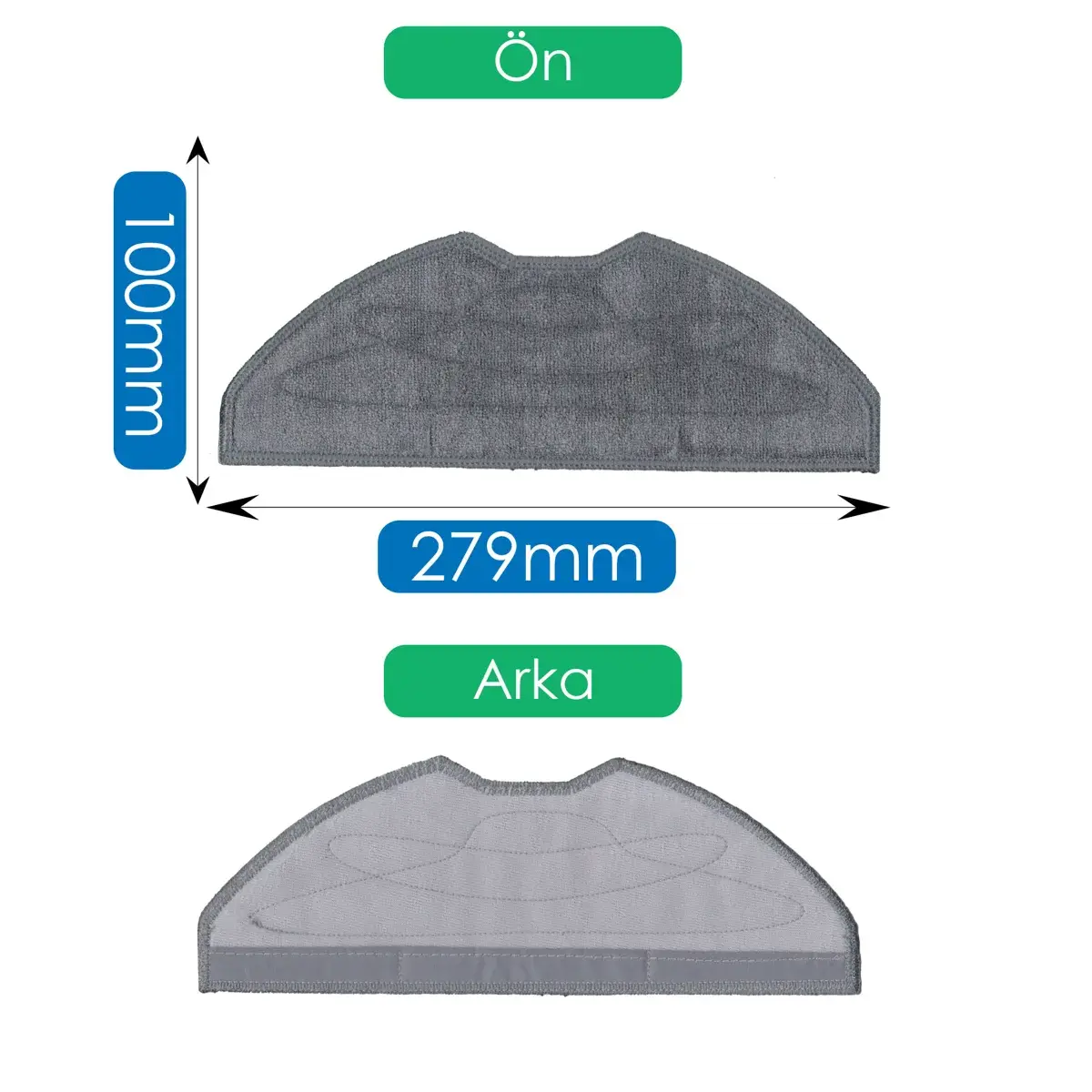 Beko RS 8131 ile Uyumlu Robot Süpürge Mop Pedi / Bezi