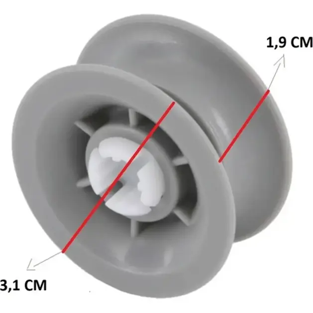 Bosch Bulaşık Makinesi Üst Sepet Tekerleği - 00165313