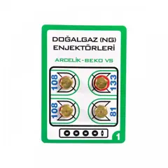Bosch HEE655U Fırın / Ocak Doğalgaz Enjektör 4'lü Dönüşüm Seti