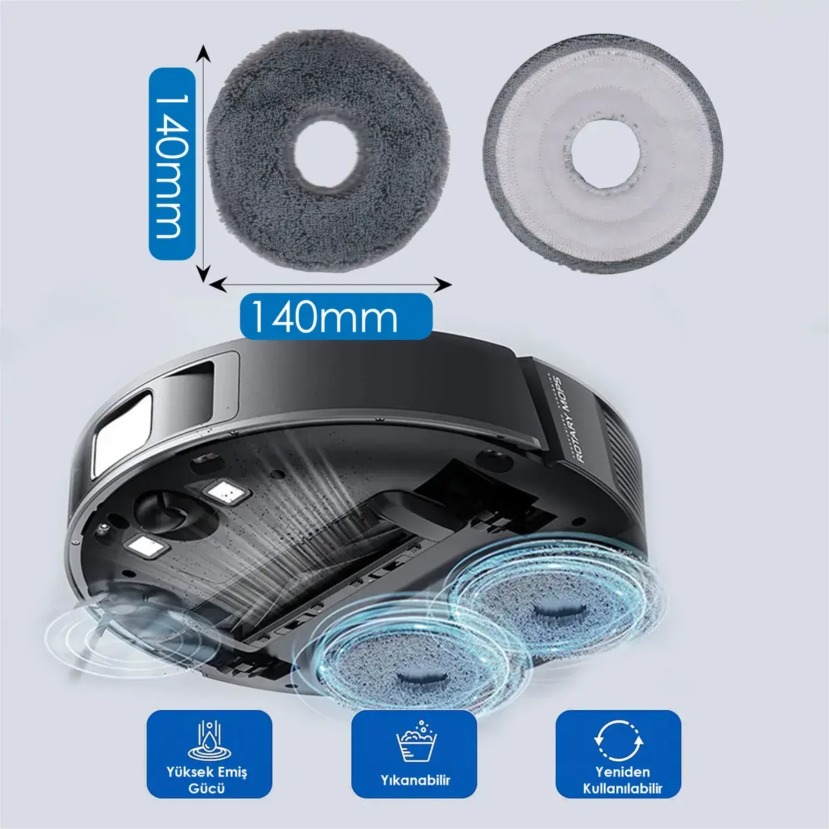 Dreame Bot L10s Pro Robot Süpürge Mop Pedi / Bezi