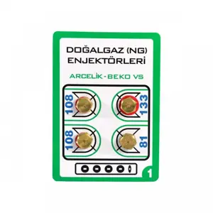 Electrolux EHG686XH Fırın / Ocak Doğalgaz Enjektör 4'lü Dönüşüm Seti