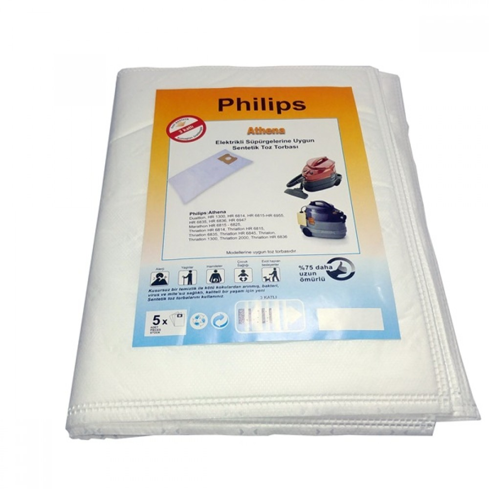 Philips FC 6843 Triathlon 1400 ile Uyumlu Toz Torbası