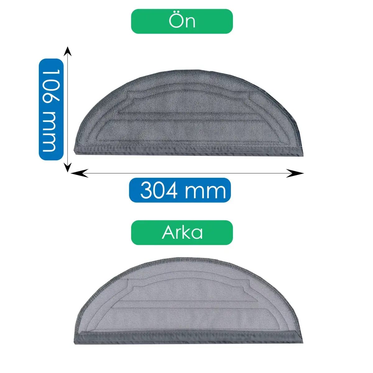 ROBOROCK S7 Max Ultra Robot Süpürge Mop Temizleme Bezi ile Uyumlu Robot Süpürge Mop Pedi / Bezi