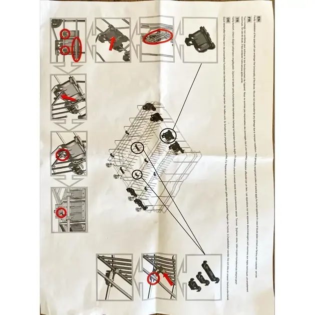 Siemens SN55P581EU Bulaşık Makinesi Tel Sabitleyici Klips Seti - 00611472