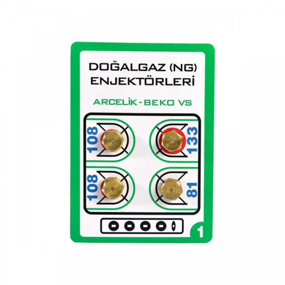 Silverline SCO5402B01 Fırın / Ocak Doğalgaz Enjektör 4'lü Dönüşüm Seti