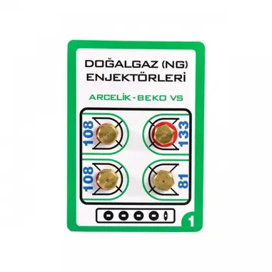 Termikel GDB6445I Fırın / Ocak Doğalgaz Enjektör 4'lü Dönüşüm Seti