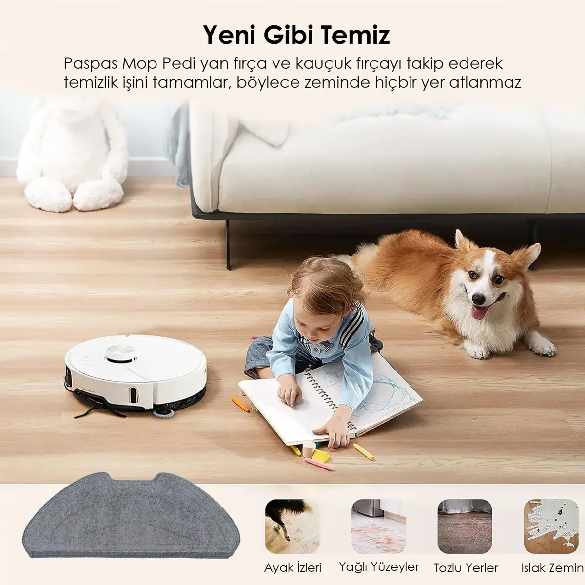 XIAOMI Mi Vacuum Mop 2 Pro Robot Yedek Mop Bezi