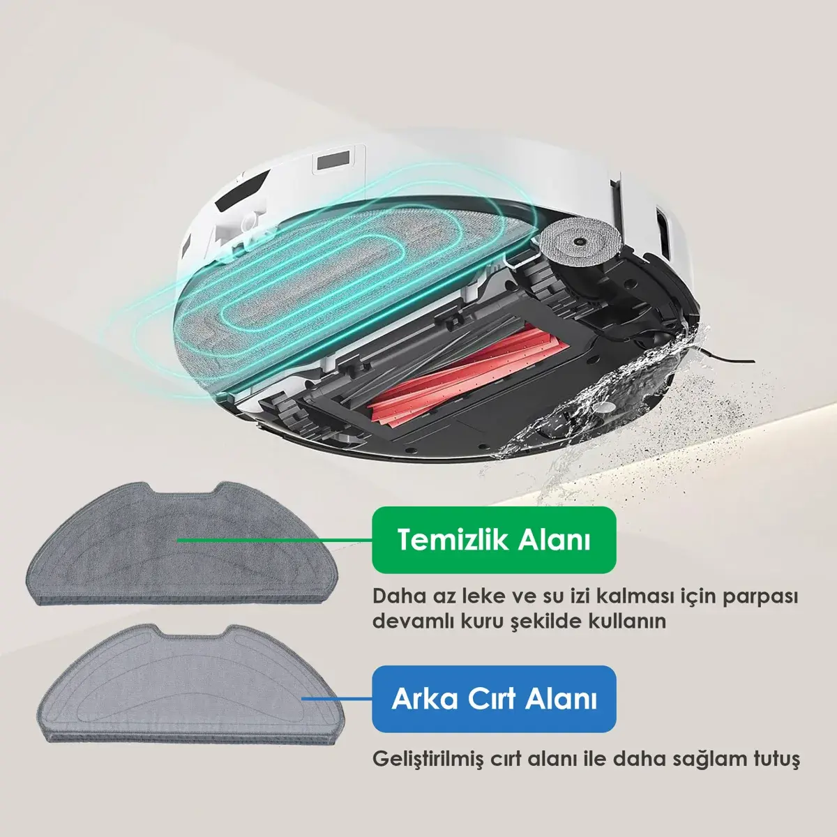 XIAOMI Mi Vacuum Mop 2 Pro Robot Yedek Mop Bezi