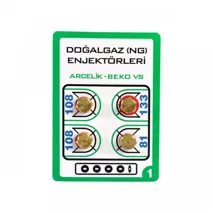 Zanussi ZKC6000W Fırın / Ocak Doğalgaz Enjektör 4'lü Dönüşüm Seti